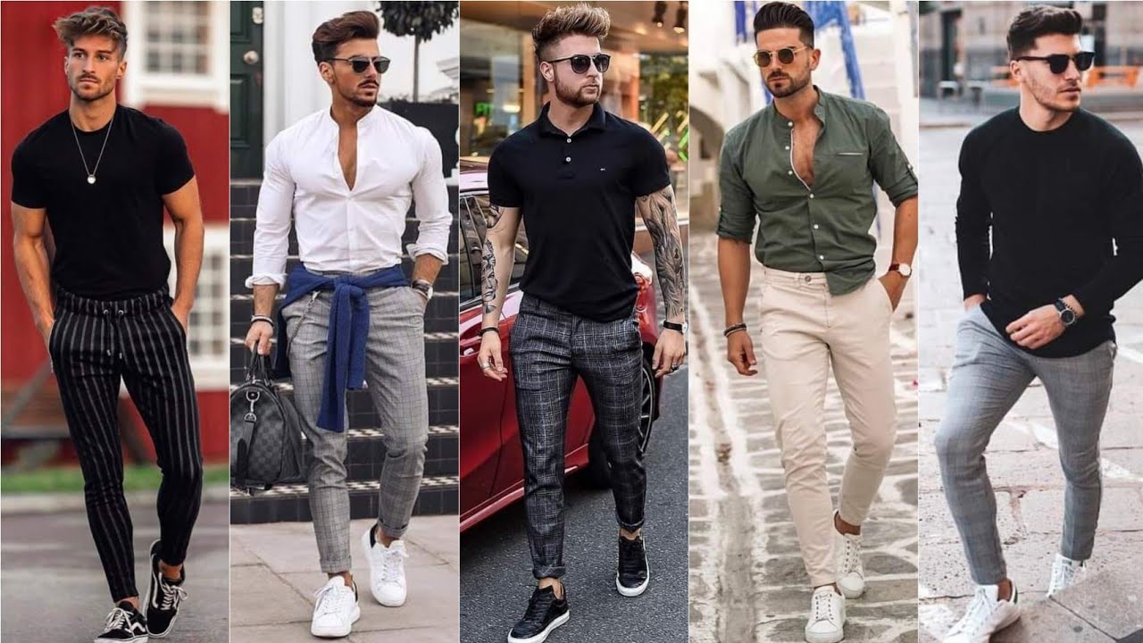 OUTFITS con PANTALONES de TELA para HOMBRES 2022 LOOKS de MODA para HOMBRES  2022 - YouTube