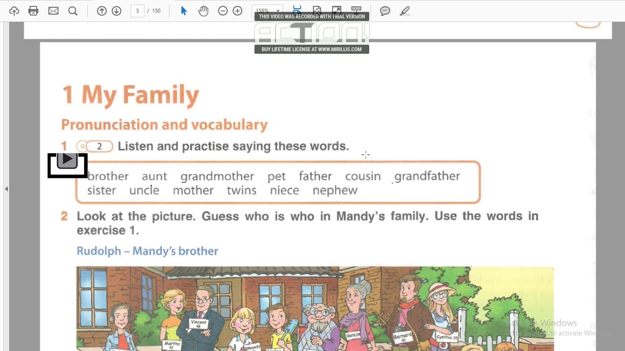 Комарова 5 класс страница 6 упр 1 Моя семья My family - YouTube