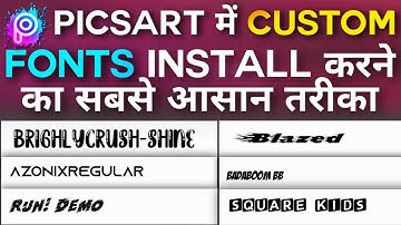 how to add custom fonts in picsart for free