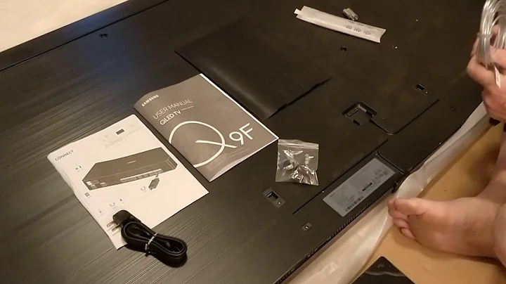 Samsung 2018 QLED Q9F TV 65 inch unboxing