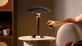 Helmet Table Lamp – Futuristic chrome design with bold modern character