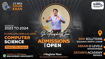 Are You Ready To Ace CS With Aaqib Khan? | Olevel | As | A2