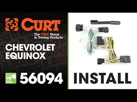 Trailer Wiring Install: CURT 56094 on 2013 Chevrolet Equinox - YouTube