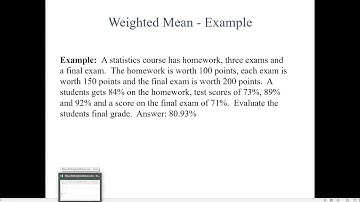 Excel Mean Median Mode WeightedMean