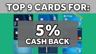 ⭐ 9 BEST Credit Cards for 5% Cash Back with NO Annual Fee (2024) 💳 | BEST 5% Cash Back Credit Cards