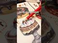 Coloring chocolate mousse with color theory | coloring food #chocolate #colortheory #coloring #art
