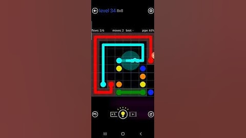 How to solve flow free bridge (8x8 mania level 34)