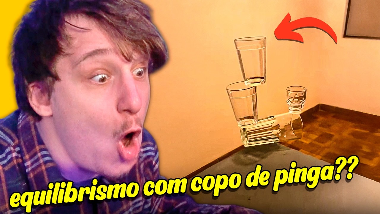 Video mais ESTUPIDO que gravei até HOJE! Copos na Beirada!