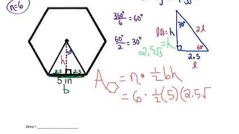Geo Notes 11-4, Part2:  Area of Regular Polygons - side