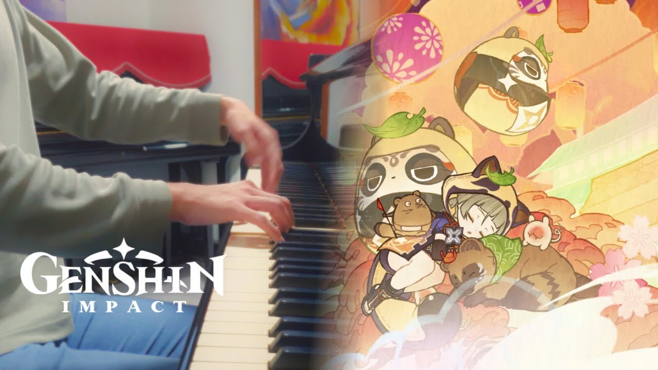 'Entwined in Thought' – Calm Inazuma Aisa Bathhouse OST (Ver. 5.4) | Genshin Piano + Sheet