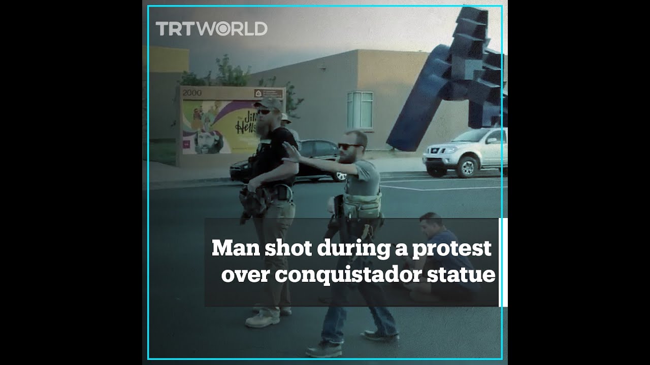 Man Shot During A Protest Over Conquistador Statue In Albuquerque