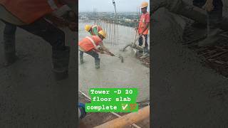 Slab casting video #concretelifting#mivan slab concrete video #construction work 0.2#youtubeshorts