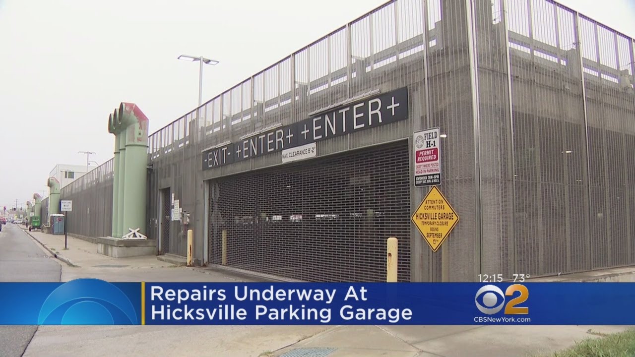 Repairs Underway At Hicksville Parking Garage - YouTube