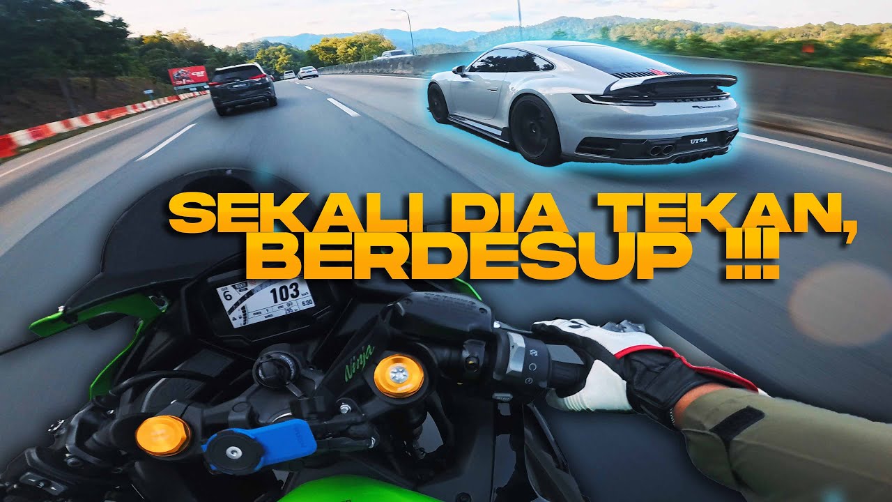 KARAK WITH PORSCHE 911! | KAWASAKI ZX25R | INSTA360 ACE PRO | 4K