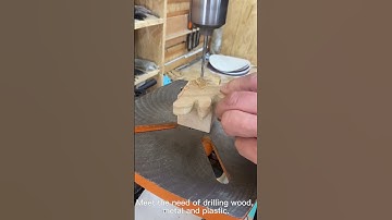Drill a hole as an eye of a wooden rabbit by Allwin 12" drill press DP30016VL
