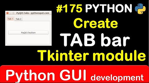 #175 how to create tab bar using Tkinter module // Complete Python tutorial(2020)