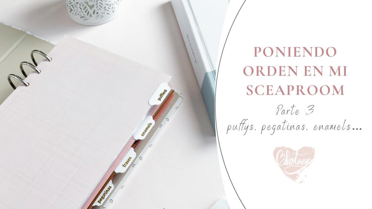 Cómo ORGANIZAR PUFFYS, PEGATINAS y ENAMELS en tu SCRAPROOM de forma fácil