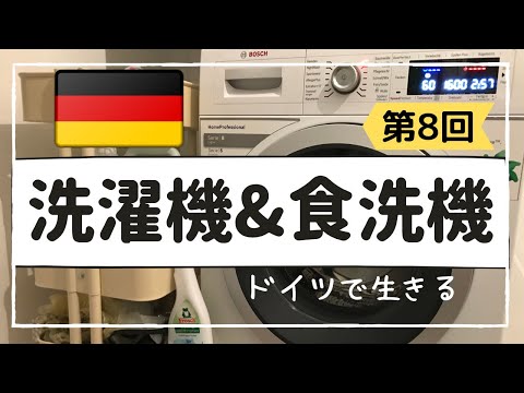 [German life] How to use and wash German dishwashers and washing machines
