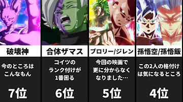 ドラゴンボール強さランキング