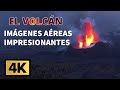 🌋El VOLCÁN de LA PALMA en 4K. IMPRESIONANTES IMÁGENES AÉREAS 🔥.