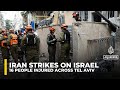 At least 16 injured across Tel Aviv following barrage of Iranian missiles
