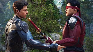 MK1 Johnny Gives Kenshi His Sword Sento Back Scene - Mortal Kombat 1 2023