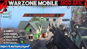 COD WARZONE Mobile Hack/Mod Menu - WZM Wallhack, Aimbot  (iOS/Android)