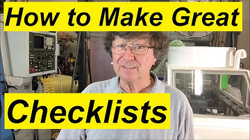 How To Make Great Checklists!