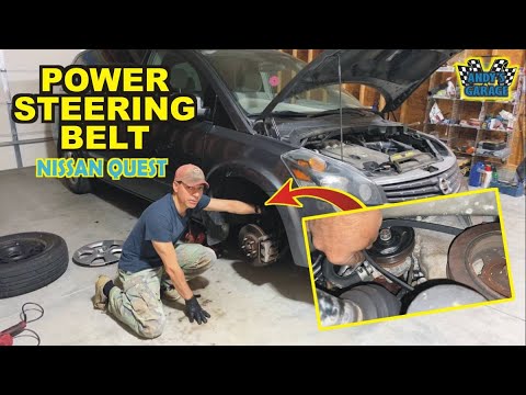How To Replace Power Steering Belt – Nissan Quest (Andy’s Garage: Episode – 474)