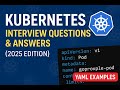 👉 Kubernetes Interview Questions & Answers (2025 Edition) | Real-Time YAML Examples | CloudHired