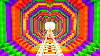 Redstone illusion Railway!  Redstone Railroad Minecraft Collection #2