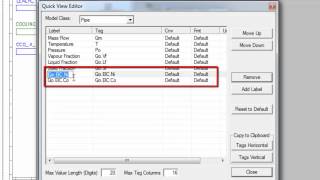 SysCAD Tutorial - Section 11.4 Part 1 Excel Report using Quickview