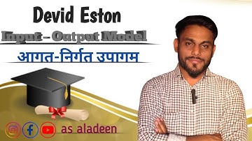 David Easton Input Output Model @asaladeen 