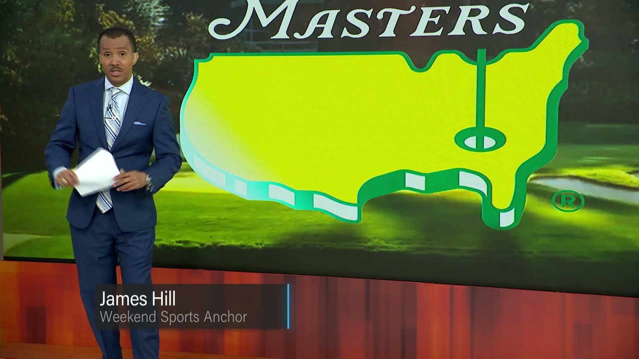 BNC BLACK NEWS CHANNEL NETWORK SPORTS ANCHOR JAMES HILL. PGA 85TH MASTERS BNC LIVE 9 P.M. 4-10-2021.