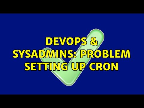 DevOps & SysAdmins: Problem setting up cron