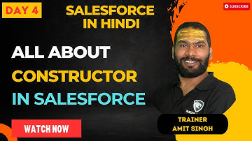 DAY4 - Constructor, IF, Switch Statement in Salesforce Apex | #Salesforce in Hindi #SalesforceHindi