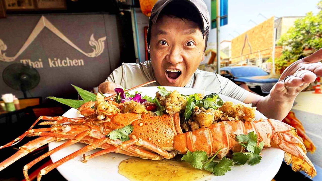 5 HOUR Island DEEP FRIED Lobster & MICHELIN Street Food Tour in Koh Samui Thailand