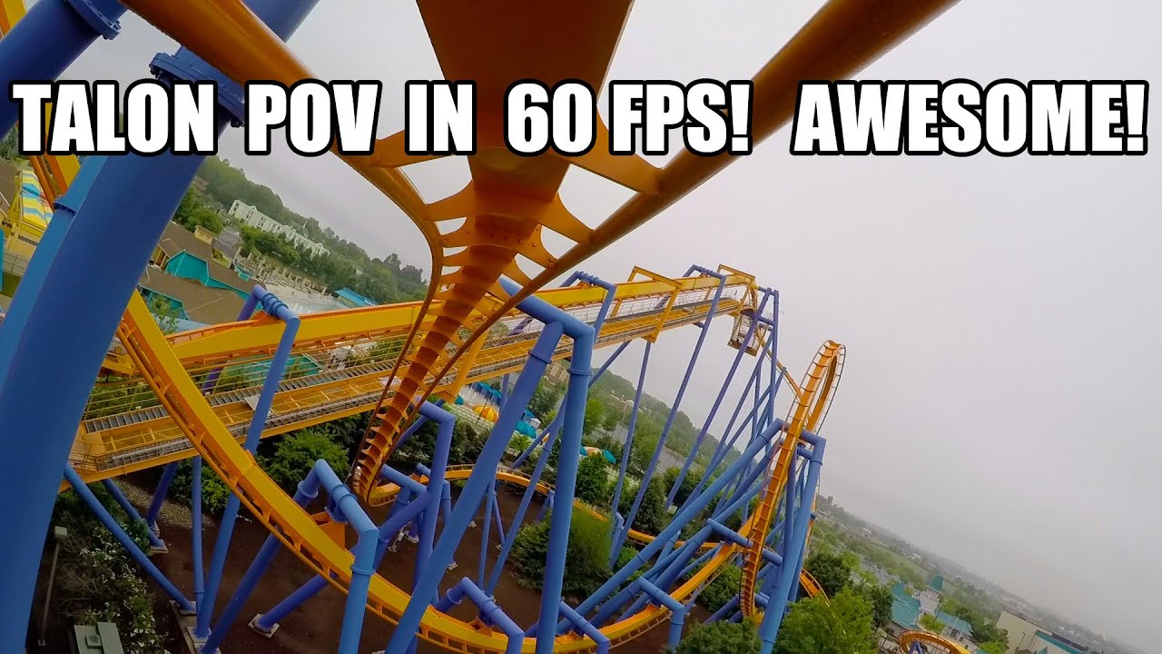 Talon Roller Coaster Front Seat & Reverse POV 60FPS Dorney Park Allentown PA