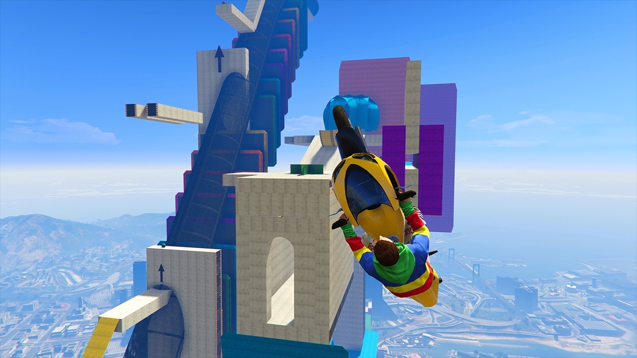 VOLANDO MARCHA ATRÁS!! - HABILIDAD DE PROS!! - CARRERA (GTA V ONLINE) - Kosi023