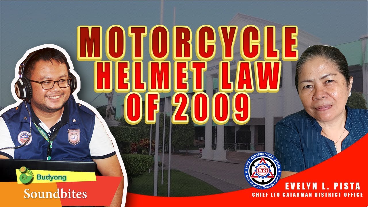 Motorcyle Helmet Law of 2009 Budyong Soundbites YouTube
