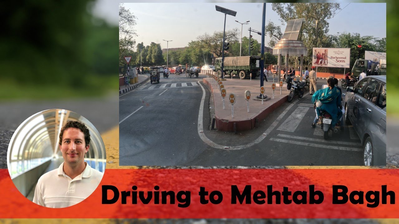 Driving in Agra to Mehtab Bagh [Time Lapse]