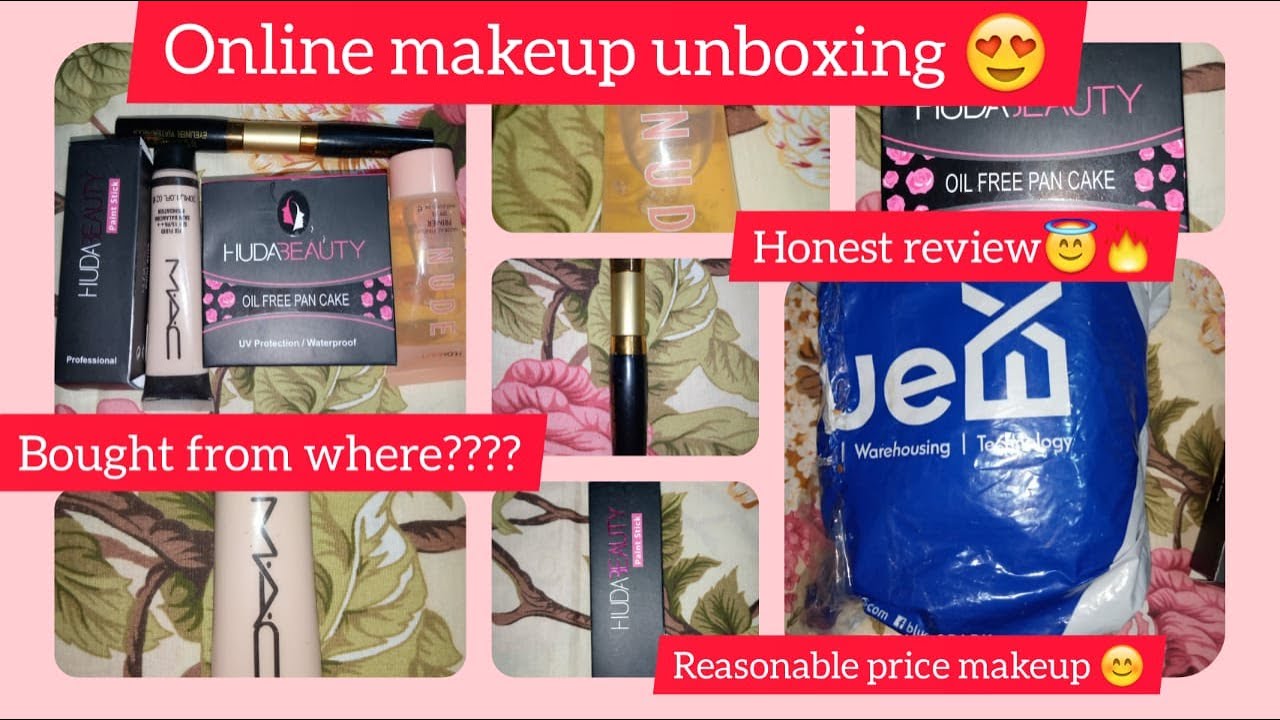MAKEUP UNBOXING REASONABLE PRICE MAKEUP ART BY SAJJAL YouTube
