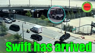 OMG! Taylor Swift arrives at Mercedes-Benz Stadium before the Chiefs vs Falcons game