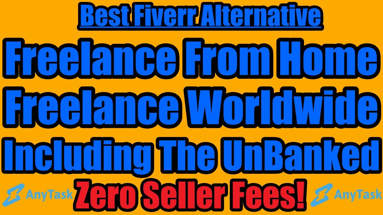 FreeLance From Home Best Fiverr Alternative Worldwide No Seller Fee Any Task Work At Home For Crypto