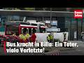 Bus kracht in Billa: Ein Toter, viele Verletzte! | krone.tv NEWS