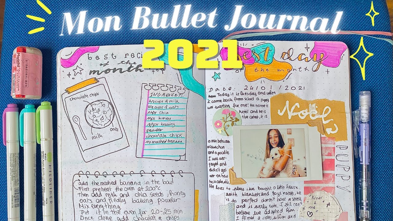 Mon BULLET JOURNAL 2021- Flip through