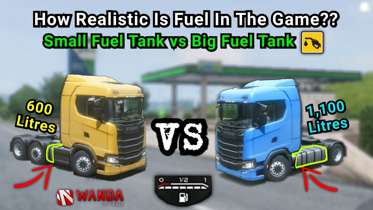 Truckers of Europe 3 Does Bigger Fuel Tank Give You More Fuel?? 4x2