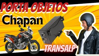 Porta objetos ou porta ferramentas para motos CHAPAN . Transalp 700, Vstrom, Tiger, Royal,