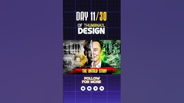 Day-11/30 of Thumbnail Design Challenge 🔥#shorts #30daychallenge #photoshop #graphicdeisgn #design