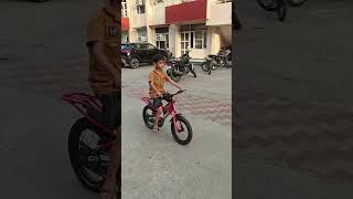 Daiwik started unsupported cycling today